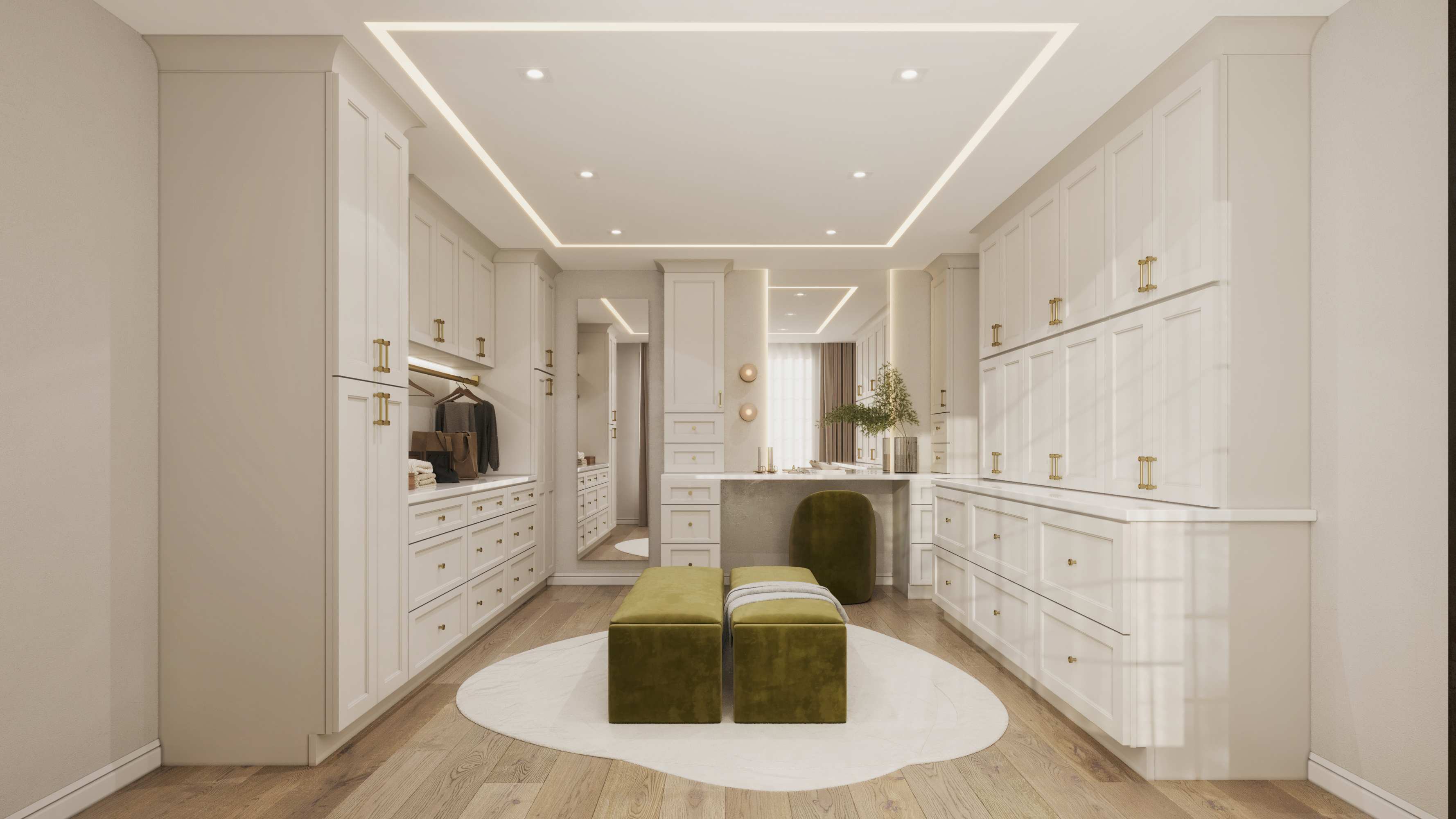 Dove White Double Shaker dressing room