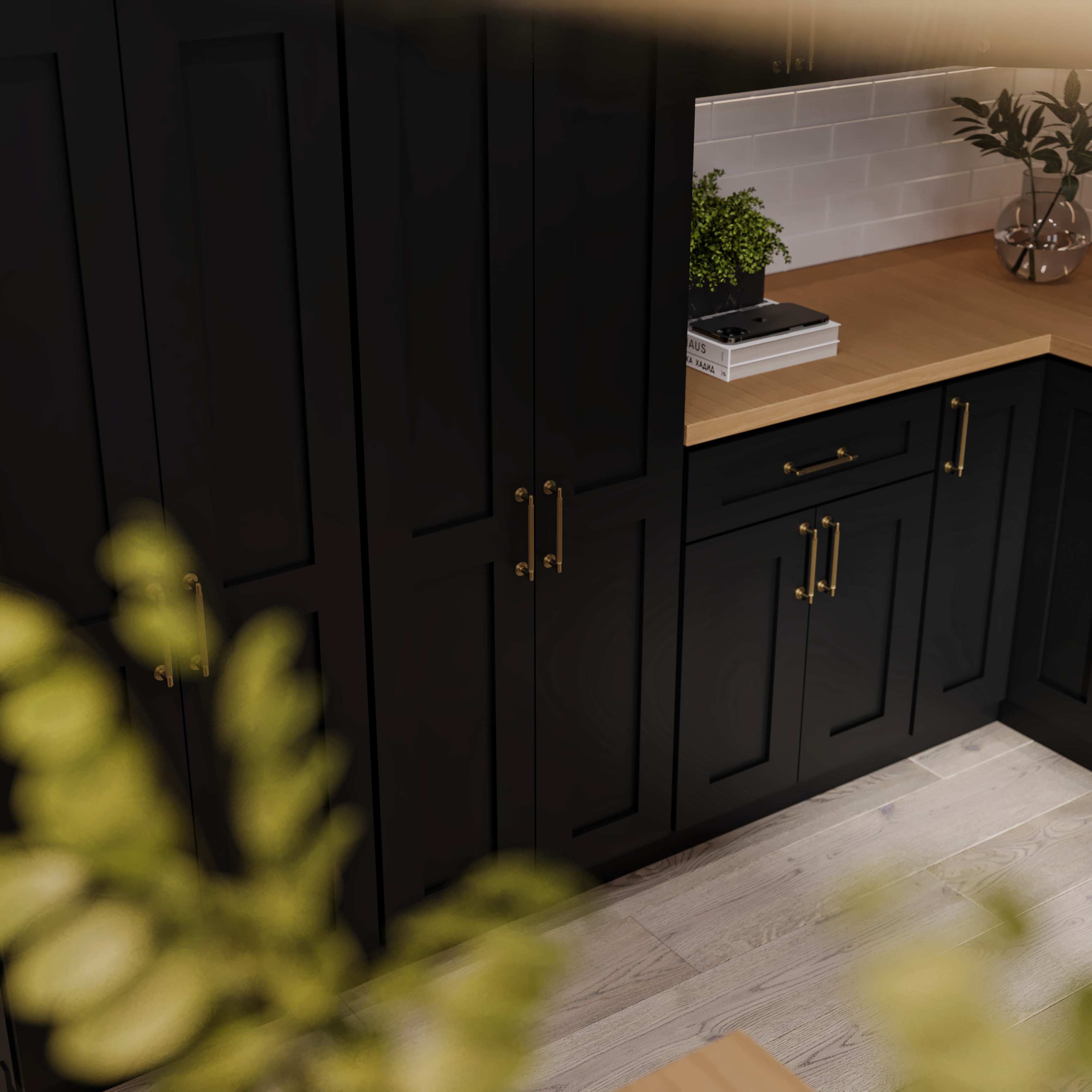 Iron Black Shaker Charm kitchen