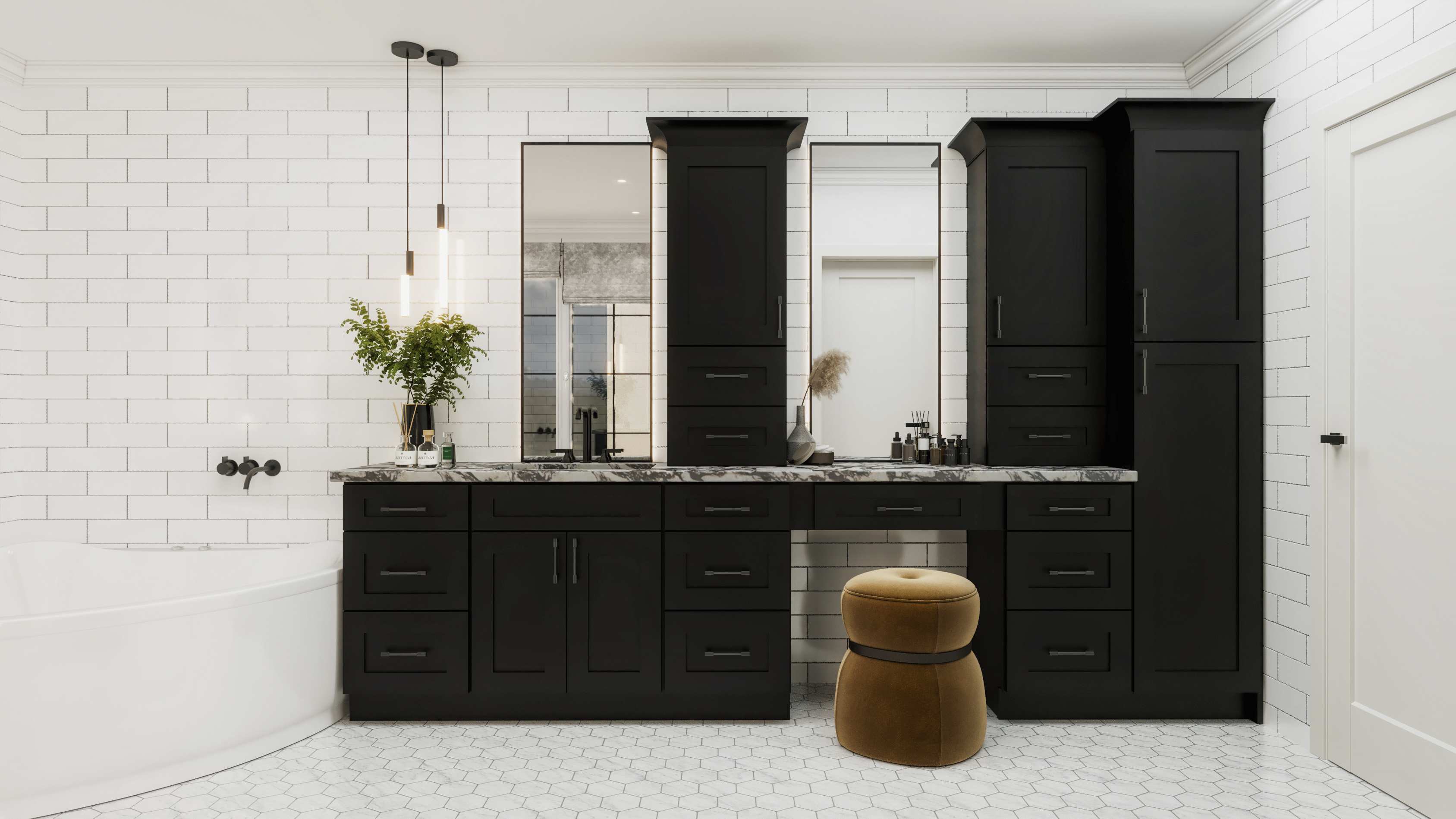 Black Bathroom Vanity