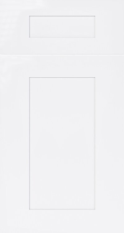 Floral White door panel